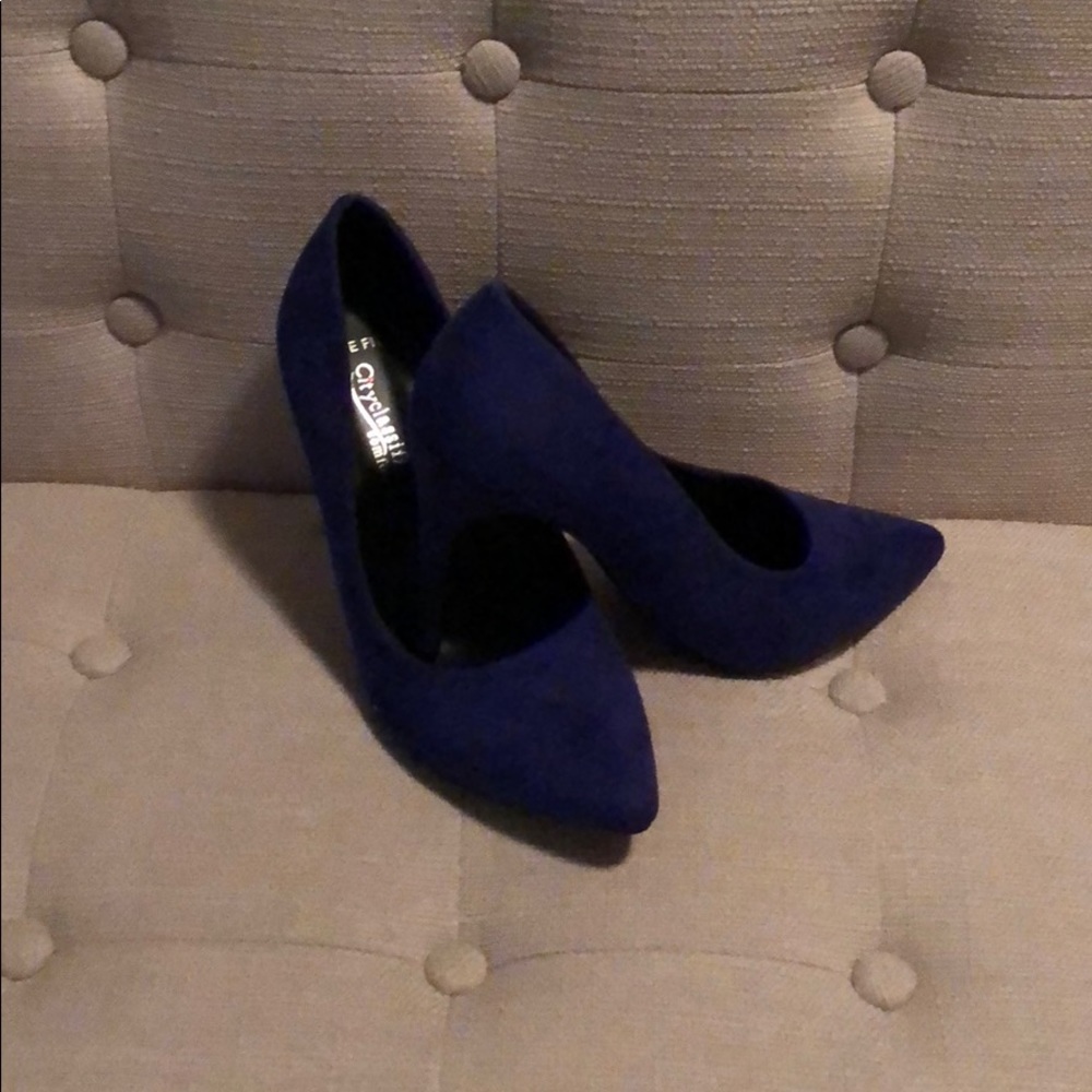 Blue heels